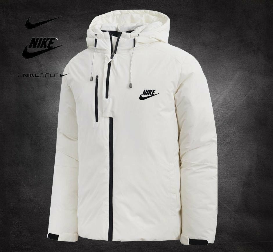 나이키 후드 지퍼 숏 패딩