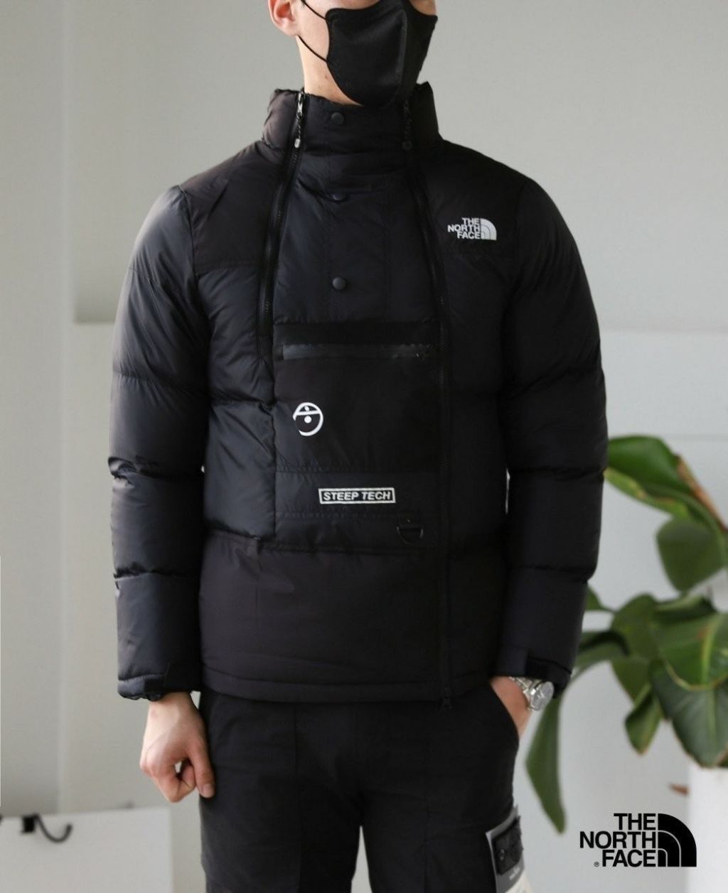 노스페이스 더블 지퍼 파카 패딩