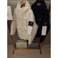 스톤아일랜드 양털 후드 헤비 점퍼 패딩