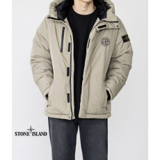 스톤아일랜드 버팅 로고 오파크트윌 후드 패딩