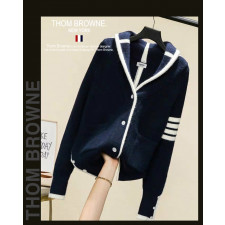 톰브라운 여성 6611 카라 라인 니트 가디건