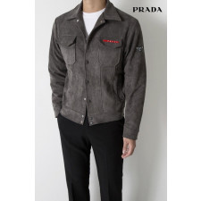 프라다 벨티드 스웨이드 자켓