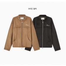 디올 옴므 자수 레터링 세이그 스웨이드 차이나 자켓