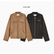 디올 옴므 자수 레터링 세이그 스웨이드 차이나 자켓