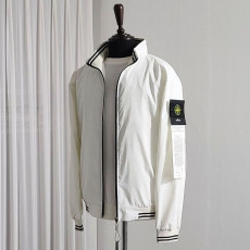 스톤아일랜드 로고 패치 라인 자켓