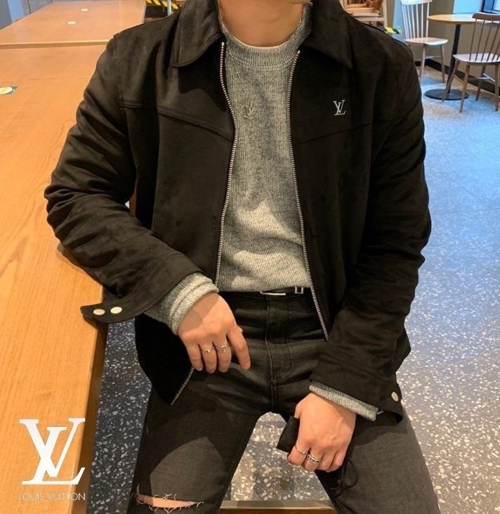 루이비통 스웨이드 자켓