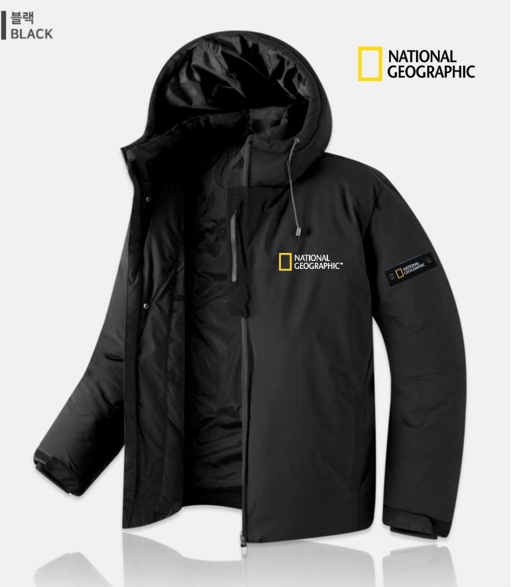 내셔널지오그래픽 아르카스 후드 숏 패딩