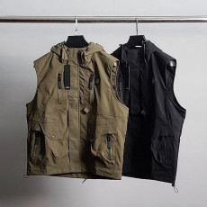 스톤아일랜드 사각 패치 후드 베스트 조끼 자켓