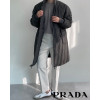 프라다 삼각 로고 디온 롱패딩 코트