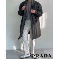 프라다 삼각 로고 디온 롱패딩 코트