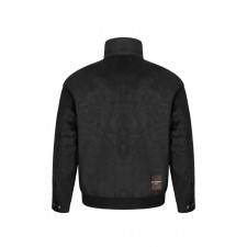 메종마르지엘라 로고 패치 스웨이드 집업