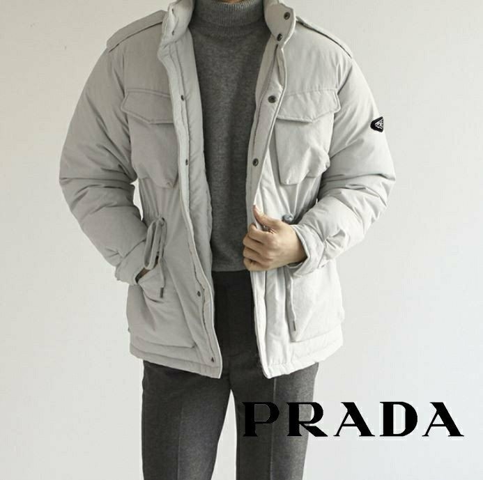 프라다 4포켓 스트링 자켓 패딩