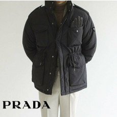 프라다 4포켓 스트링 자켓 패딩