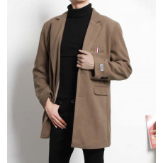 톰브라운 헤비 멜톤 모직 코트