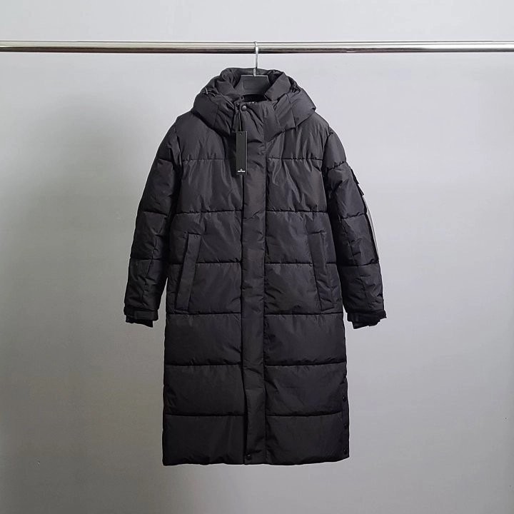 스톤아일랜드 로고 와펜 롱패딩