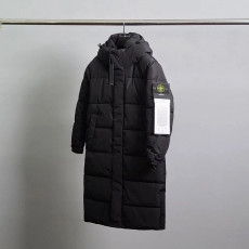 스톤아일랜드 로고 와펜 롱패딩