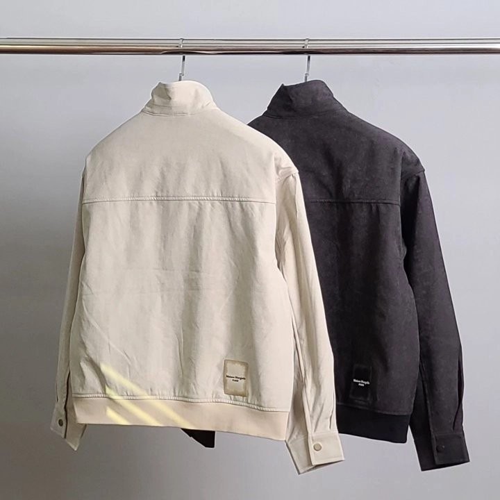 메종마르지엘라 로고 패치 포켓 자켓