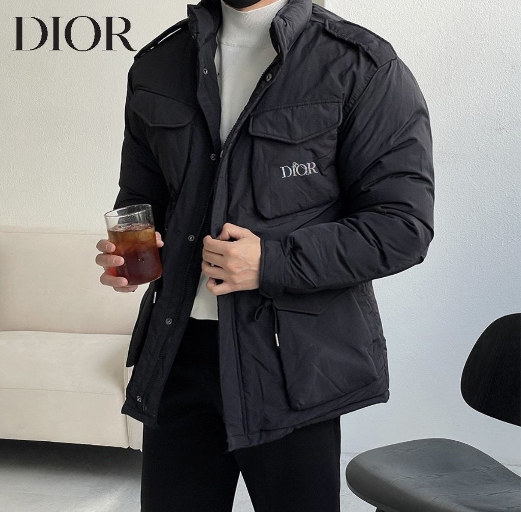 디올 메인 클립 로고 다운 푸퍼 패딩 자켓