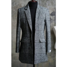 톰브라운 공유 체크 코트