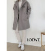 로에베 퀄팅 안감 울 코트