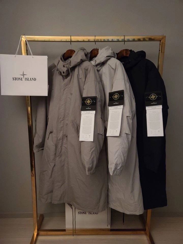 스톤아일랜드 내피 탈부착 후드 야상 자켓