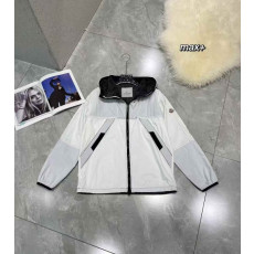 몽클레어 여성 후드 패치 워크 윈드 브레이커 바람막이