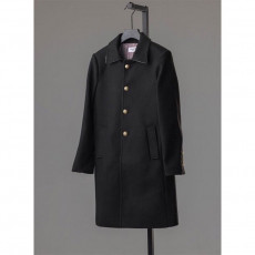 톰브라운 금장 삼선띠 로고 미들 코트