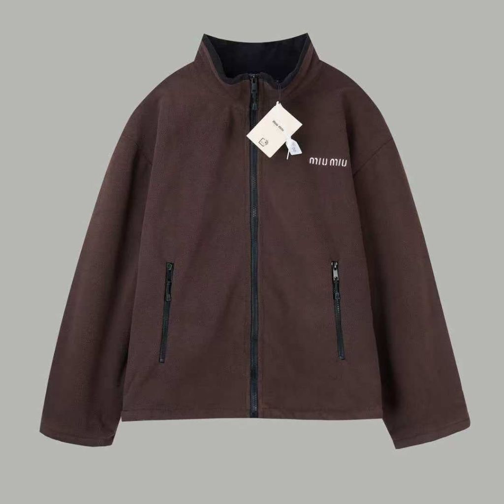 미우미우 플리스 스웨트 집업