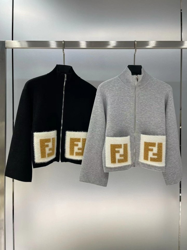 펜디 여성 울 자켓 집업