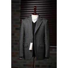 구찌 프리미엄 보카시 헤링본 블랙 블레이저 자켓