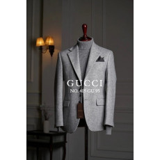 구찌 울 헤링본 블레이저 그레이 자켓