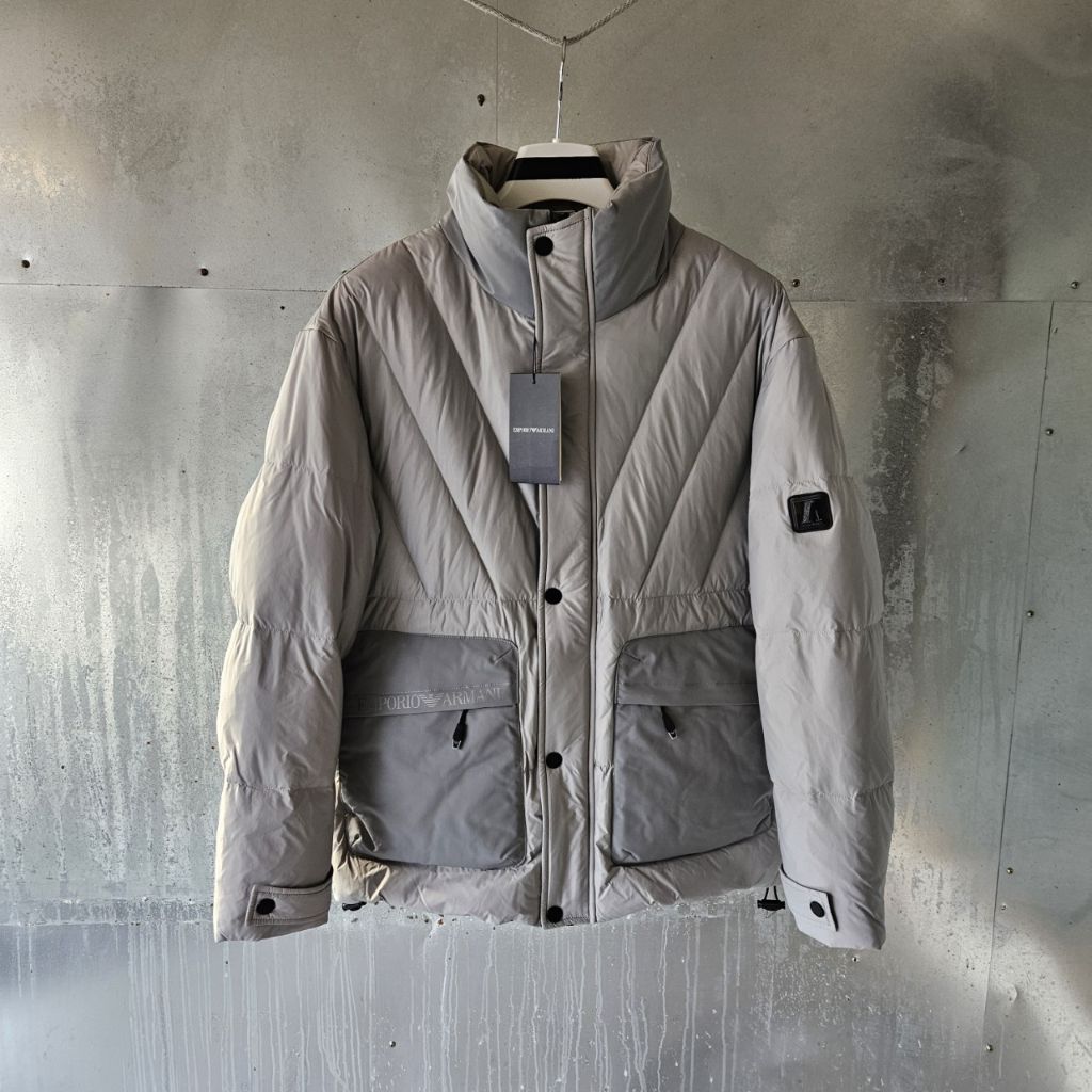 알마니 패치 패딩
