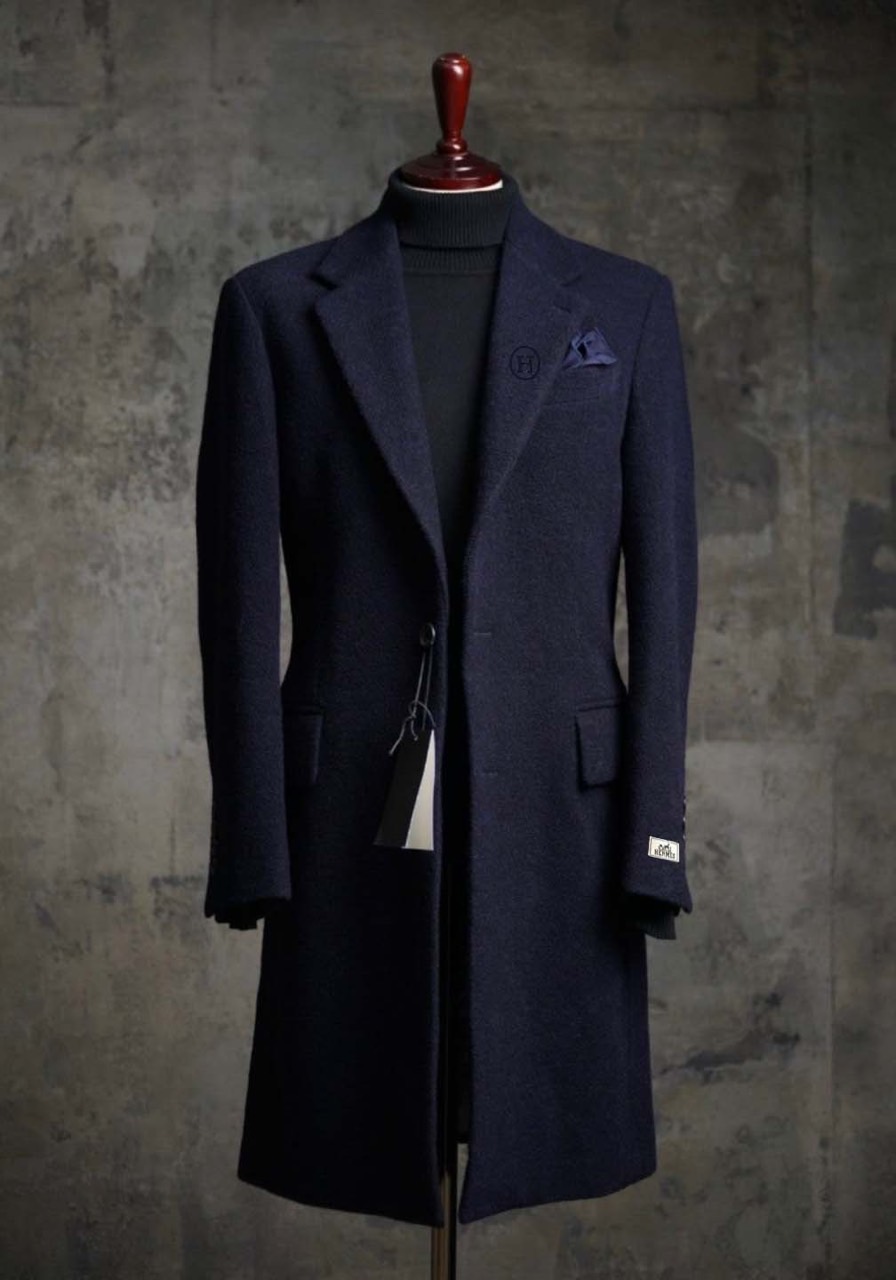 에르메스 H디테일 캐시미어 울 코트
