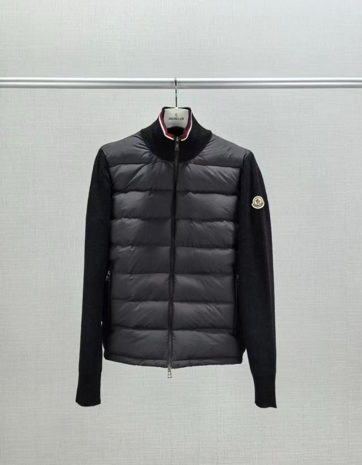 몽클레어 니트 집업 패딩