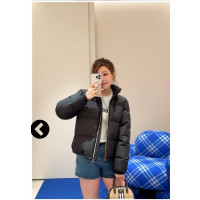 버버리 여성 지퍼 스탠드 칼라 다운 패딩