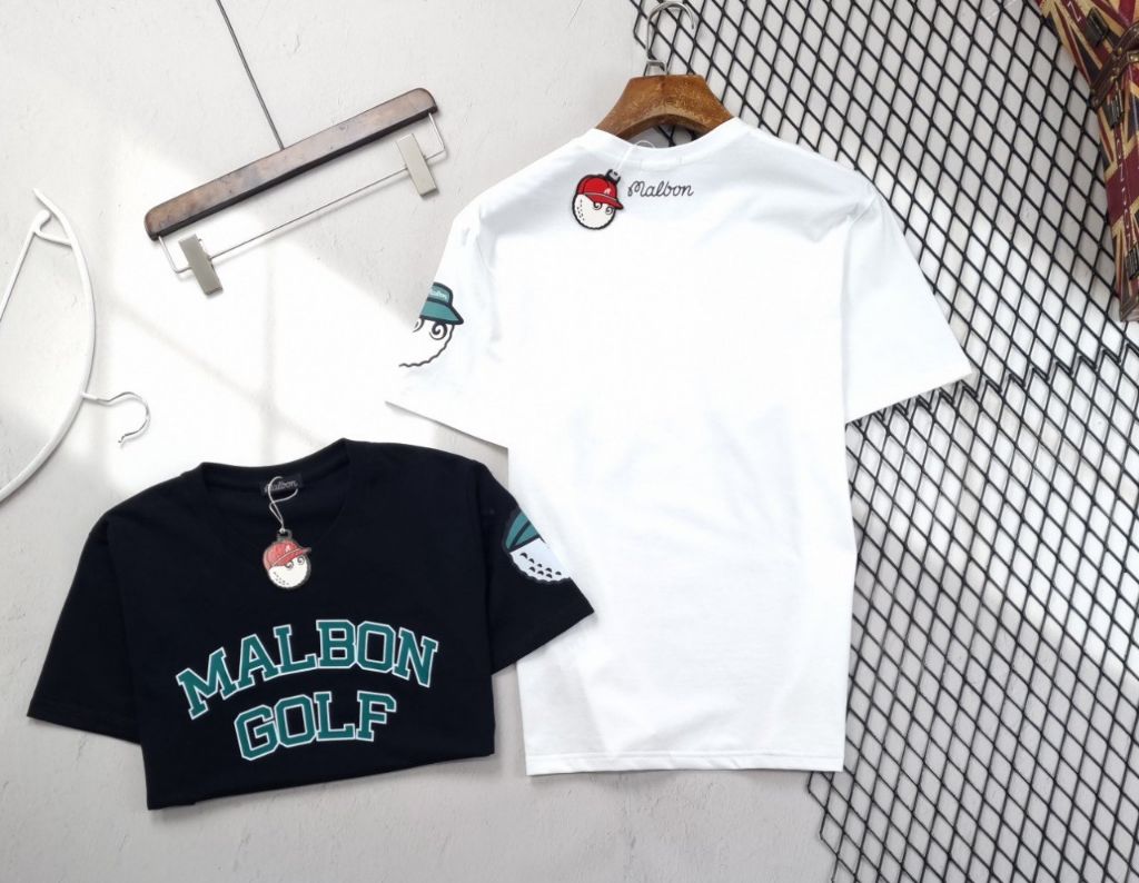 말본 그린 빅로고 폰트 반팔티