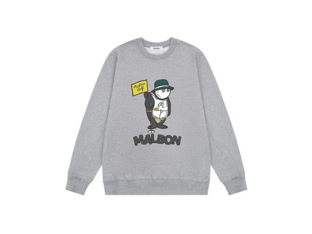 말본 캐디 로고 맨투맨