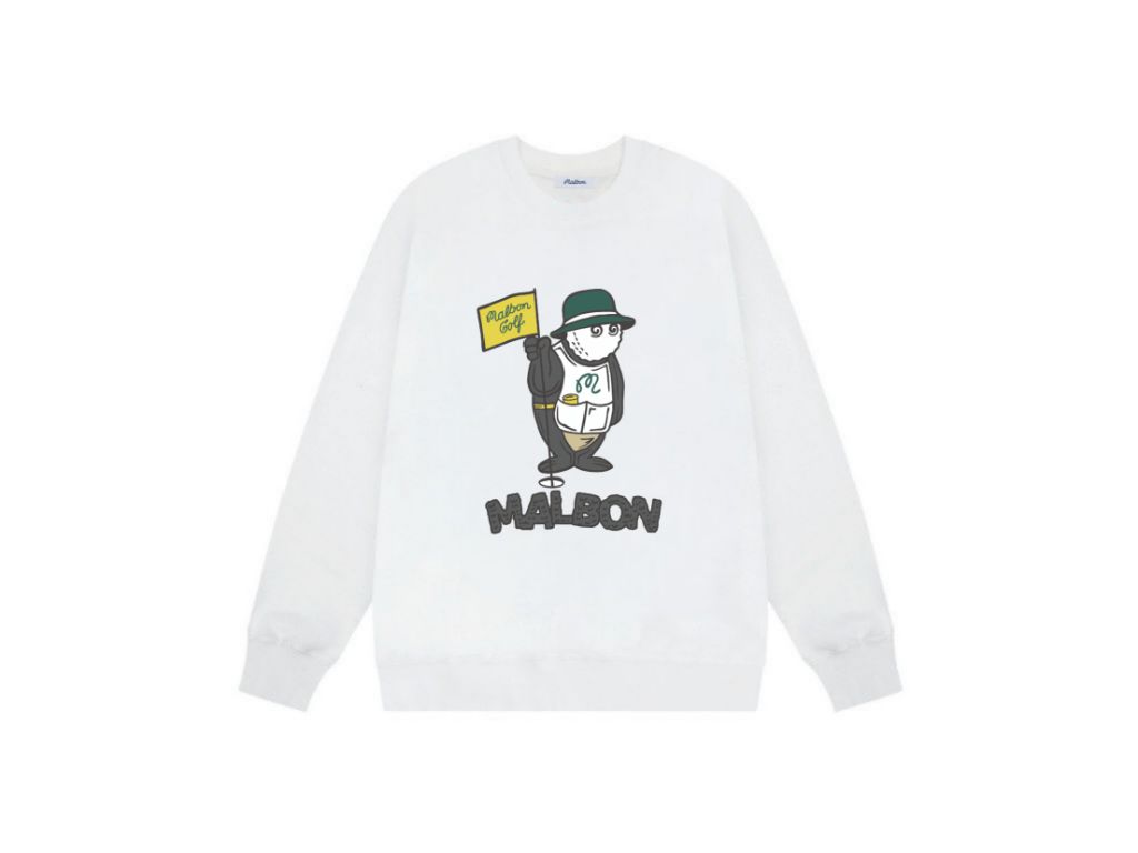 말본 캐디 로고 맨투맨