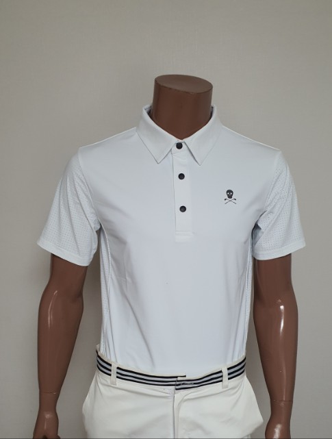 마크앤로나 타공 반팔 카라티