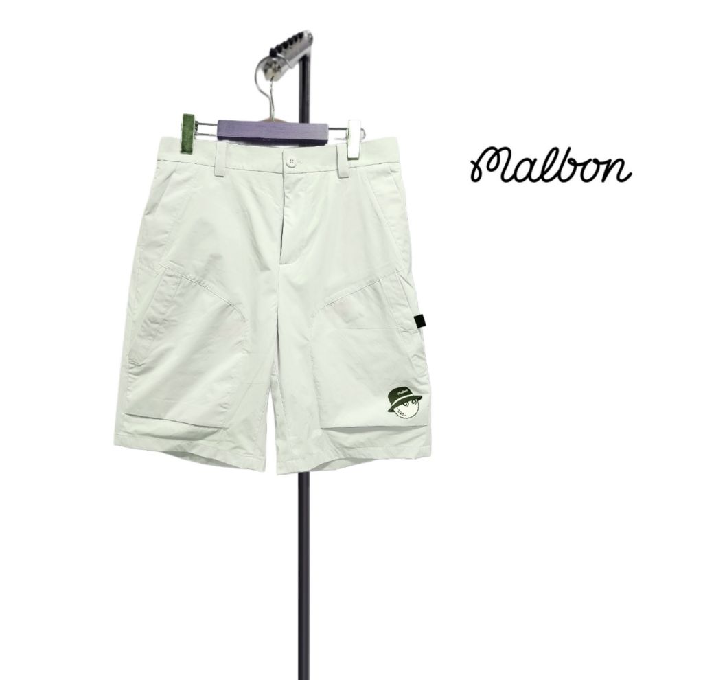 말본 반밴딩 하프 로고 반바지