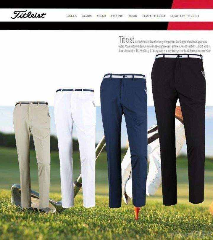 타이틀리스트 벨트 포인트 팬츠 (바지)