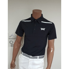 PXG 등판 타공 반사 로고 반팔 카라티