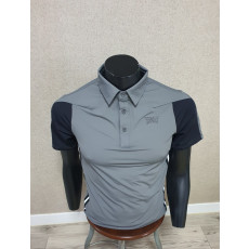 PXG 허리 라인 포인트 반사 로고 반팔 카라티