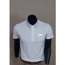 타이틀리스트 기능성 골프 빛 반사 로고 반팔 카라티