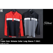 타이틀리스트 트리플 배색 카라티