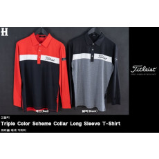 타이틀리스트 트리플 배색 카라티