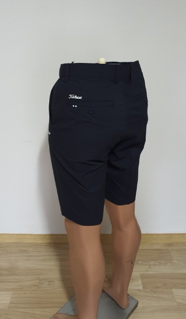 타이틀리스트 뒷주머니 포인트 면 하프 반바지