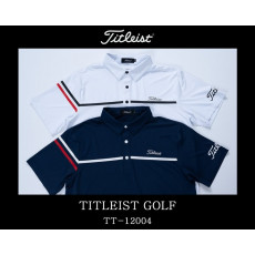 타이틀리스트 TT-12004 가슴 원라인 반팔 카라티