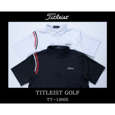 타이틀리스트 TT-12005 숄더 세로줄 반팔 카라티