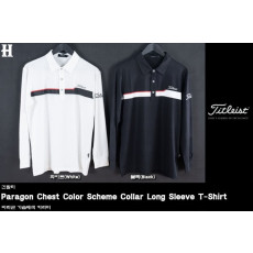 타이틀리스트 파라곤 가슴 배색 카라티